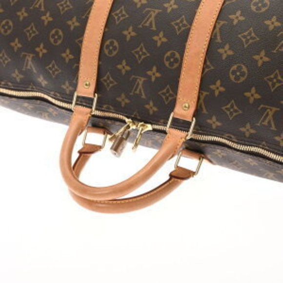 Louis Vuitton Monogram Keepall Brown Canvas Boston Bag - Picture 3 of 9